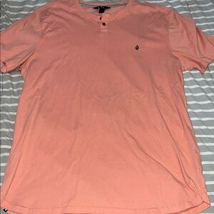 Men's Peach Henley Shirt